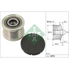 Generátor Szabadonfutó - Schaeffler INA (535007510)