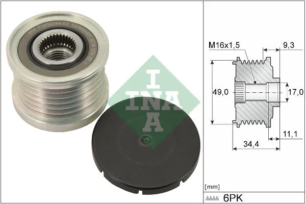 Generátor Szabadonfutó - Schaeffler INA (535007510)