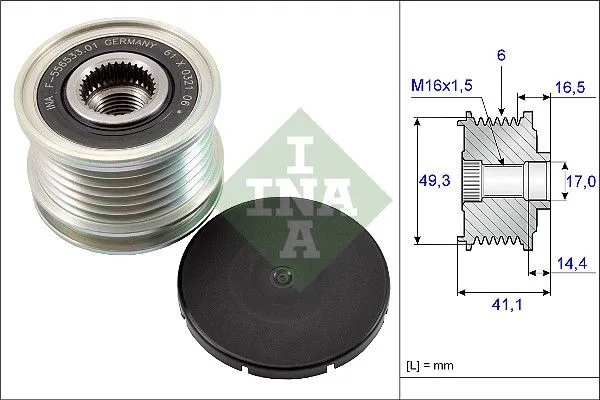 Generátor Szabadonfutó - Schaeffler INA (535017810)