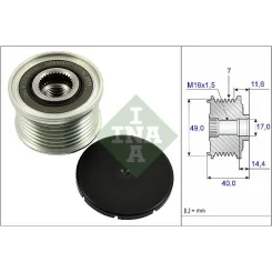 Generátor Szabadonfutó - Schaeffler INA (535025410)