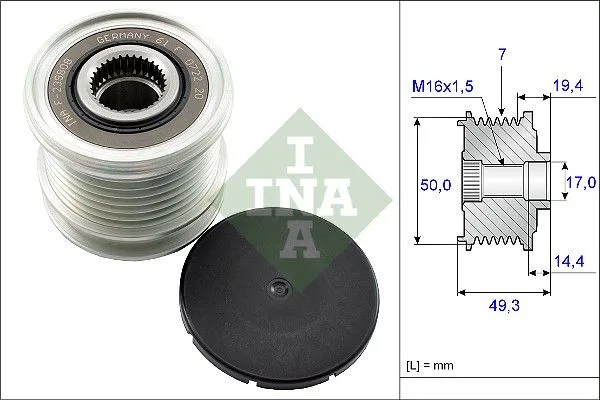 Generátor Szabadonfutó - Schaeffler INA (535014010)