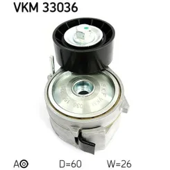 Feszítőgörgő, Hosszbordás Szíj - SKF (VKM33036)