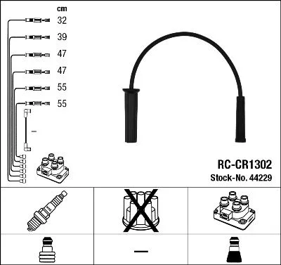 Gyújtókábel Készlet - NGK (RC-CR1302)