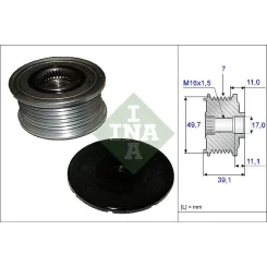 Generátor Szabadonfutó - Schaeffler INA (535008410)