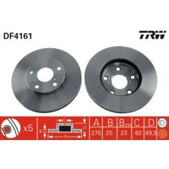 Féktárcsa - TRW (DF4161)