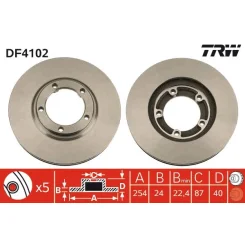 Féktárcsa - TRW (DF4102)