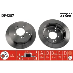 Féktárcsa - TRW (DF4287)