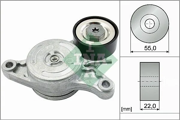 Feszítőkar, Hosszbordás Szíj - Schaeffler INA (534042010)