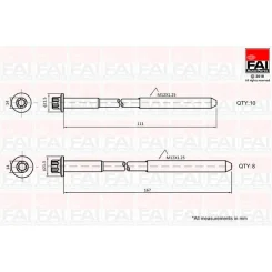 Hengerfejcsavar Készlet - FAI AutoParts (B2124)