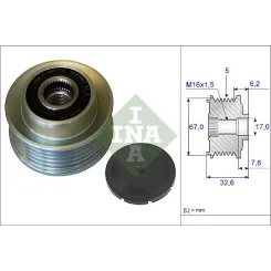 Generátor Szabadonfutó - Schaeffler INA (535009710)