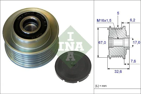 Generátor Szabadonfutó - Schaeffler INA (535009710)