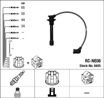 Gyújtókábel Készlet - NGK (RC-NE08)