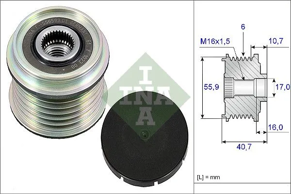 Generátor Szabadonfutó - Schaeffler INA (535002810)