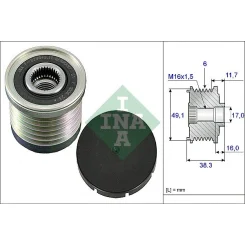 Generátor Szabadonfutó - Schaeffler INA (535003010)
