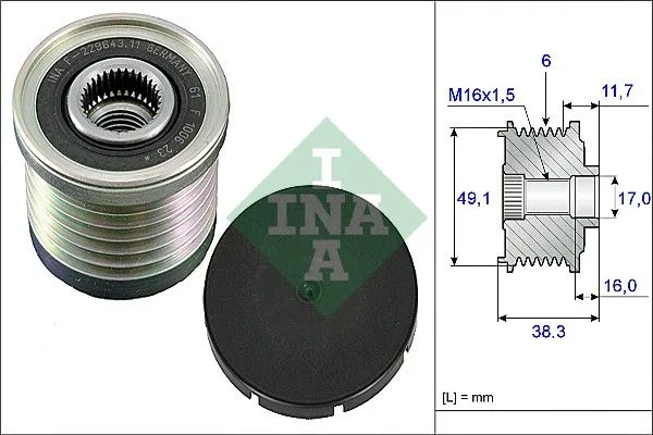 Generátor Szabadonfutó - Schaeffler INA (535003010)