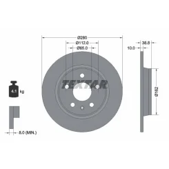 Tarcza Ham. Mg T. Zs Suv Ev 19- - TEXTAR (92354503)