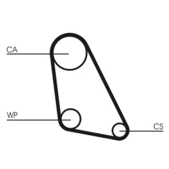 Fogasszíj - CONTINENTAL CTAM (CT534)