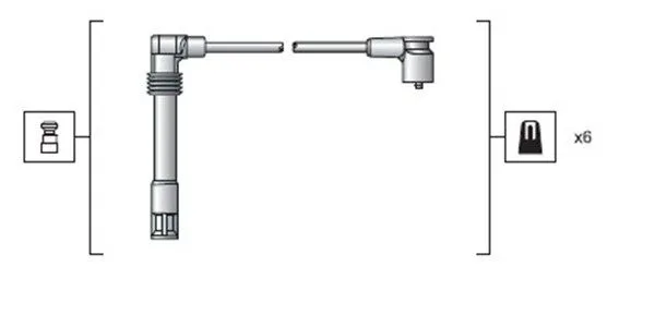 Gyújtókábel Készlet - MAGNETI MARELLI (MSK1162)