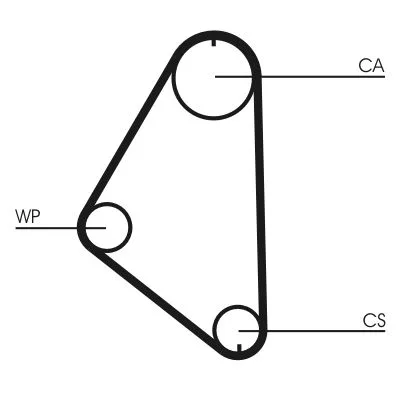 Fogasszíj - CONTINENTAL CTAM (CT558)