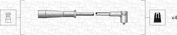 Gyújtókábel Készlet - MAGNETI MARELLI (MSK1130)