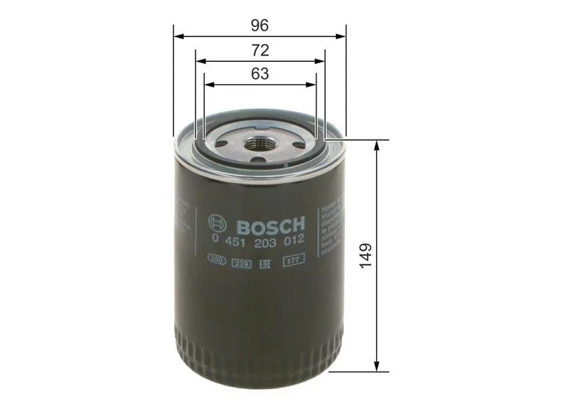 Olajszűrő - BOSCH (0451203012)