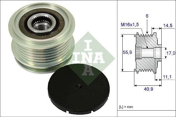 Generátor Szabadonfutó - Schaeffler INA (535001210)