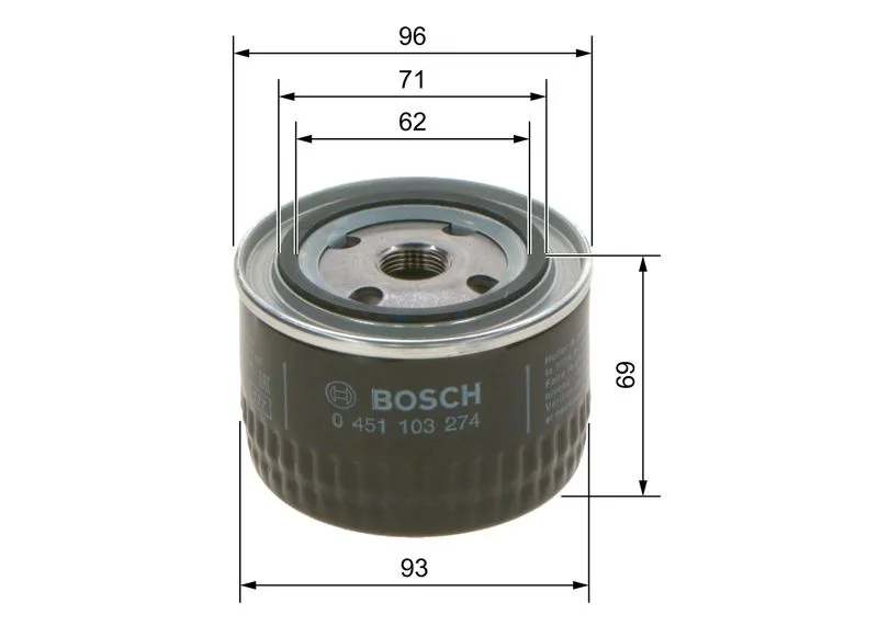 Olajszűrő - BOSCH (0451103274)