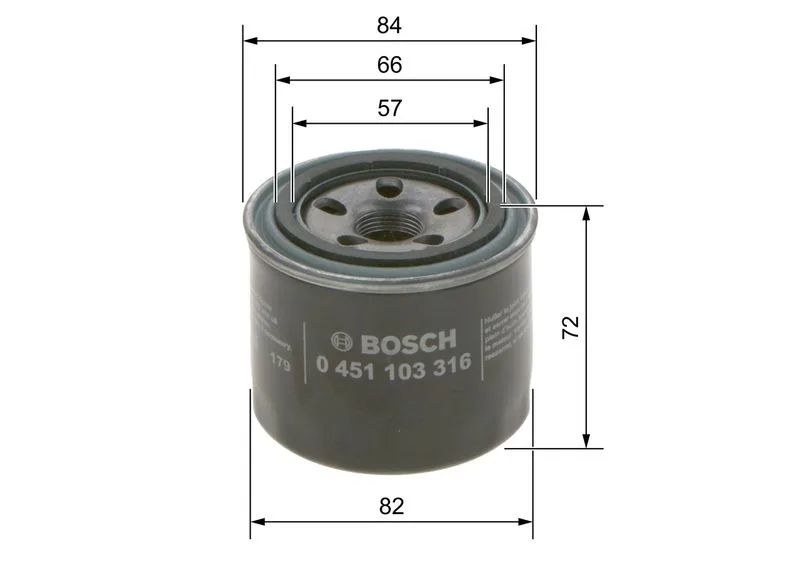 Olajszűrő - BOSCH (0451103316)