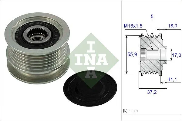 Generátor Szabadonfutó - Schaeffler INA (535001810)