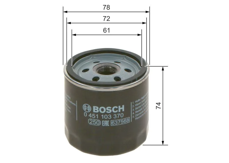 Olajszűrő - BOSCH (0451103370)