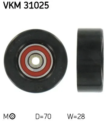 Feszítőgörgő, Hosszbordás Szíj - SKF (VKM31025)