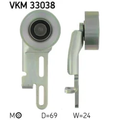 Feszítőgörgő, Hosszbordás Szíj - SKF (VKM33038)