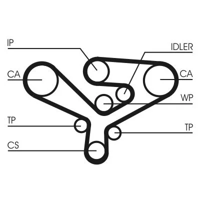 Fogasszíj - CONTINENTAL CTAM (CT1135)
