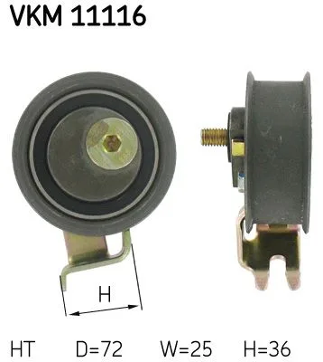 Feszítő, Fogasszíj - SKF (VKM11116)