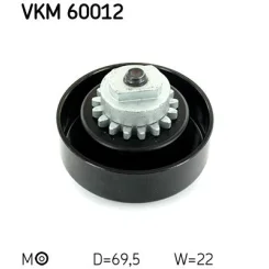 Feszítőgörgő, Hosszbordás Szíj - SKF (VKM60012)