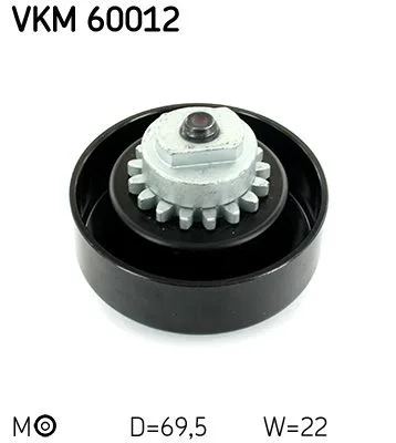 Feszítőgörgő, Hosszbordás Szíj - SKF (VKM60012)