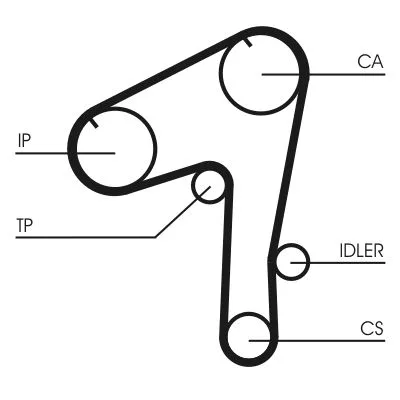 Fogasszíj - CONTINENTAL CTAM (CT1084)