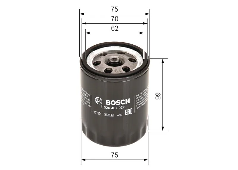 Olajszűrő - BOSCH (F026407027)