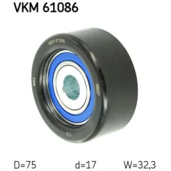 Szíjtárcsa/Vezetőgörgő, Hosszbordás Szíj - SKF (VKM61086)