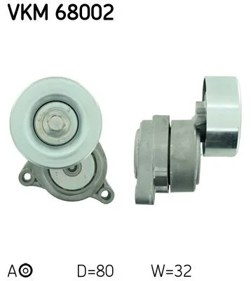 Feszítőgörgő, Hosszbordás Szíj - SKF (VKM68002)