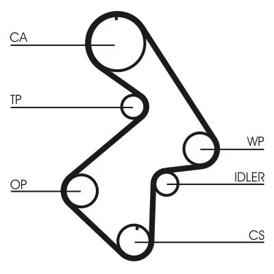 Fogasszíj - CONTINENTAL CTAM (CT998)