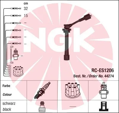 Gyújtókábel Készlet - NGK (RC-ES1206)