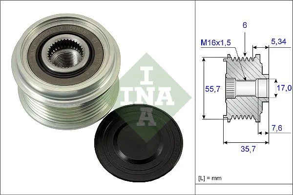 Generátor Szabadonfutó - Schaeffler INA (535007710)