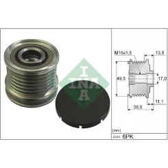 Generátor Szabadonfutó - Schaeffler INA (535016610)