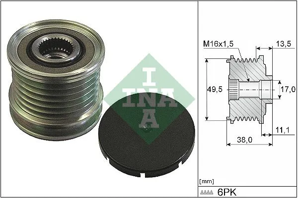 Generátor Szabadonfutó - Schaeffler INA (535016610)