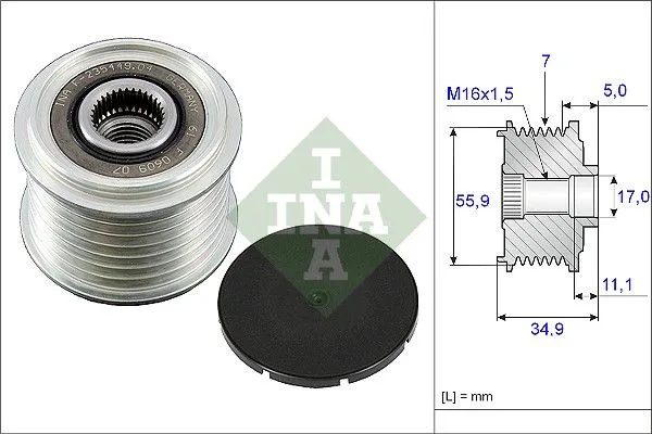 Generátor Szabadonfutó - Schaeffler INA (535008310)
