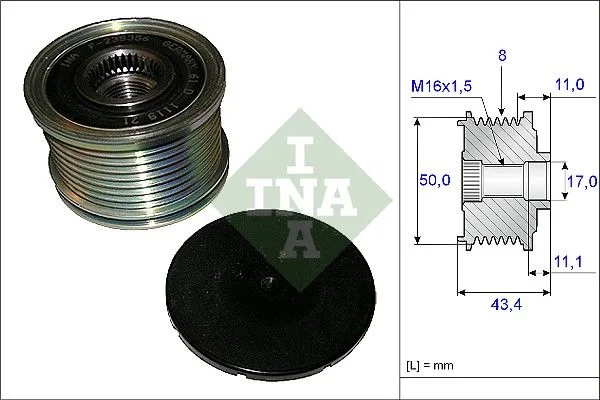 Generátor Szabadonfutó - Schaeffler INA (535010810)