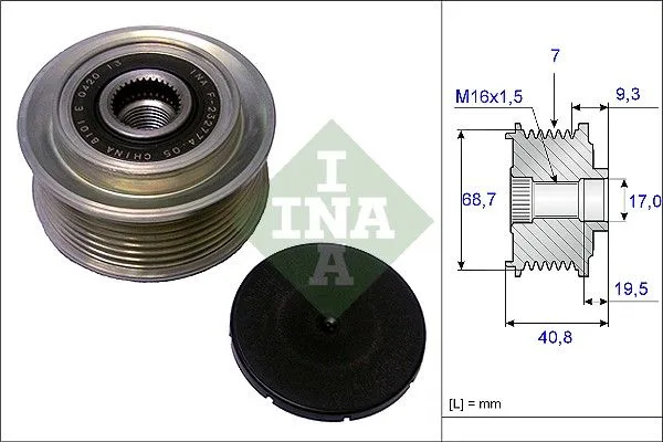Generátor Szabadonfutó - Schaeffler INA (535007910)