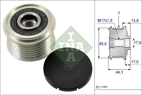 Generátor Szabadonfutó - Schaeffler INA (535016710)