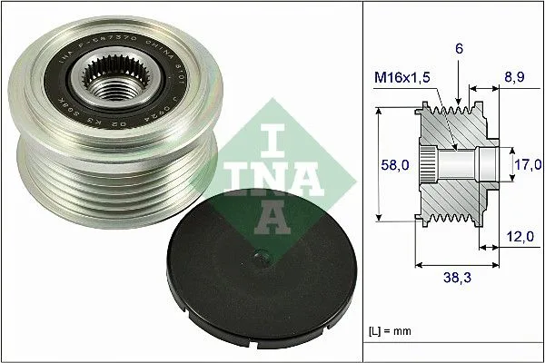 Generátor Szabadonfutó - Schaeffler INA (535026610)